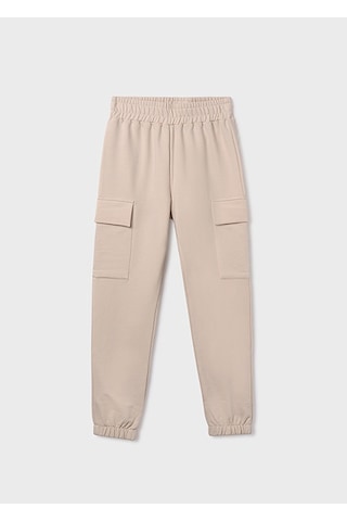 Mayoral Bej Kız Çocuk Kargo Jogger Pantolon 7578 Bej