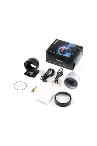 Dynoracing 60 Mm Araba Su Sıcaklık Göstergesi 20-120 Santigrat Su Sıcaklığı Ortak Boru Sensörü Adaptörü 1/8npt 42mm