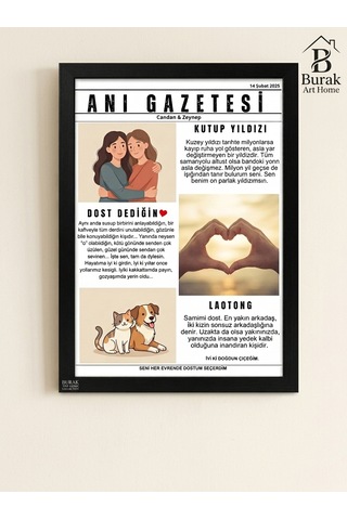 Anı Gazetesi Posteri, Doğum, Özel Gün, Nişan, Düğün, Her An İçin Kişiselleştirilebilir Hatıra