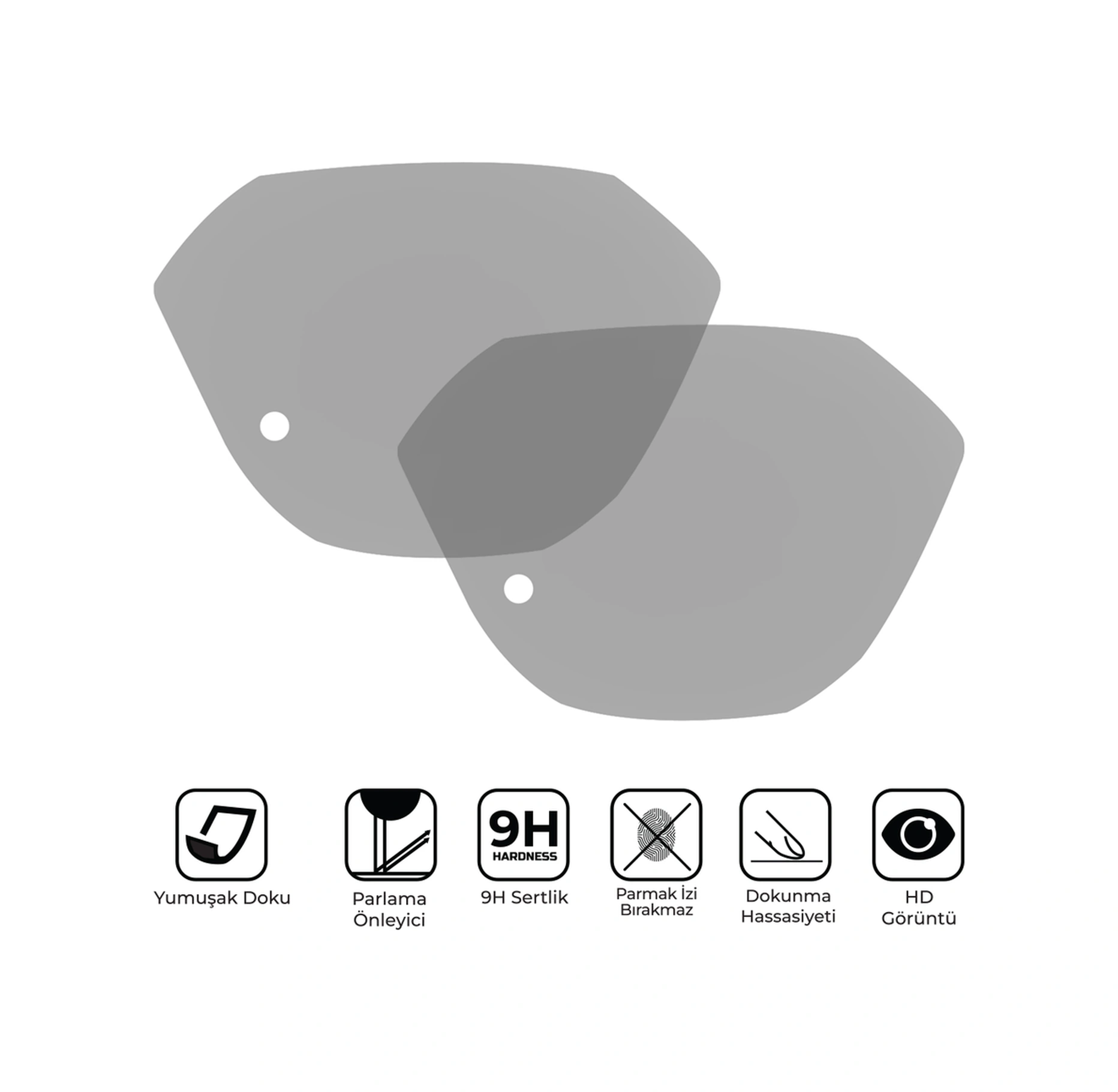 Gp Kompozit Honda Activa 2023-2024 Uyumlu Motosiklet Ekran Koruyucu Şeffaf