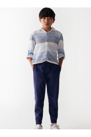 Nk Kids Erkek Çocuk Tencel Kumaş Pantolon-14009-lacivert Lacivert