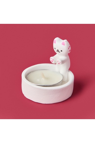 Deco Cat Mumluk - Beyaz - 5 Cm Renkli