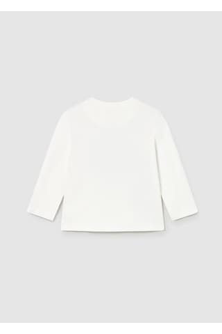 Mayoral Uzun Kollu Erkek Bebek T-shirt 2066 Krem