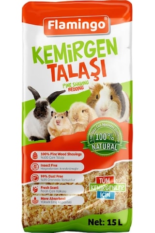 Flamingo Kemirgenler İçin Talaş 15Lt