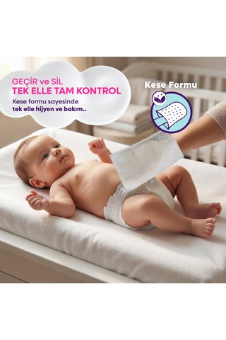 Med-cover Baby Pişik Önleyici Bakım Mendili Kese Formu 8'li x 12 Avantaj Paketi