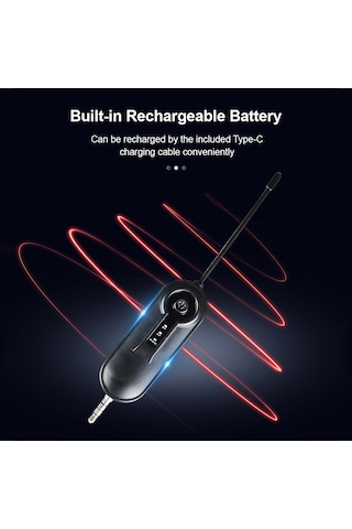 Springsun Mikrofon Uhf Kablosuz Mikrofon Klipsli Mikrofon 50m Etkili İletim Pil 3.5mm Trrs Fiş