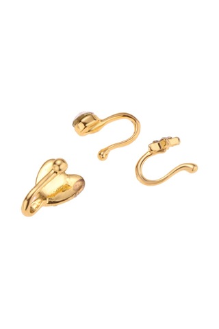 Homyl 3 Adet Charm Kadın Çiçek Pentagram Kristal Metal Altın