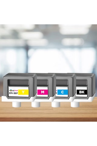 Canon Pfı-307 Uyumlu Kartuş Cmyk Seti 330ml
