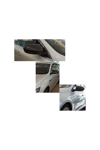 Renault Megane 4 Sedan 2016 2017 2018 Uyumlu Araca Özel Yarasa Batman Piano Black Ayna Kapağı Takımı