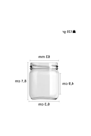 10-1000 Ml Farklı Boyutlarda 6 Adet Kavanoz, Metal Kapaklı, Şeffaf Cam Tasarım Açık Kahverengi