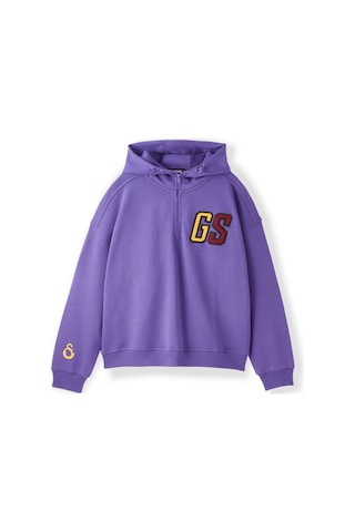 Gsstore Galatasaray Kadın Yarım Zip Hoodie K252107 Mor
