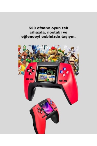 P5 Gamepad 520 Oyunlu Taşınabilir Oyun Konsolu