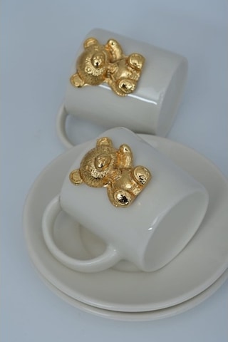 Gold Ayıcıklı Kahve Fincanı