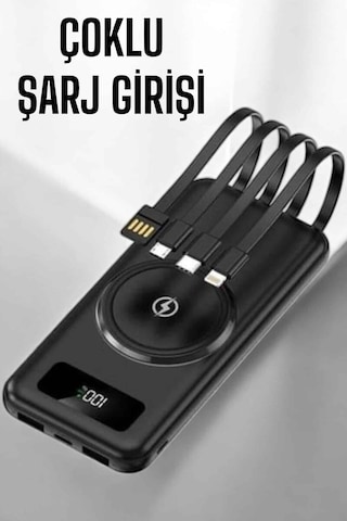 Northcity 10.000mah 4 Portlu Hızlı Şarj Powerbank - Dijital Göstergeli Ve Taşınabilir