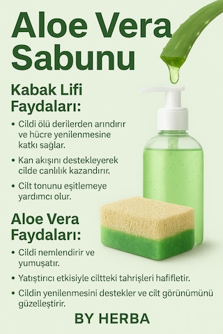 By Herba Kabak Lifli El Yapımı Aloevera Sabun