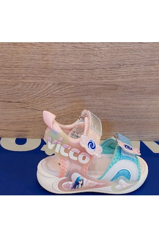 Vicco Arial Kız Çocuk Pudra Phylon Sandalet Pudra