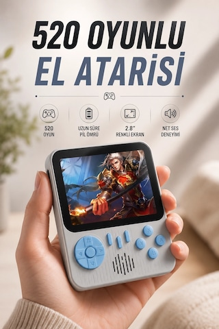 Znv Zenvia Mey İthalat Oyun Konsolu Retro Oyun Konsolu Tv'ye Bağlanabilir Taşınabilir Znv2025 Cmn 35007570