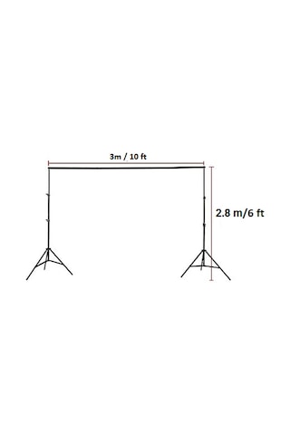 Greenbox 300 x 400 CM Yeşil Fon Perde + 280 x 300 CM Fon Standı