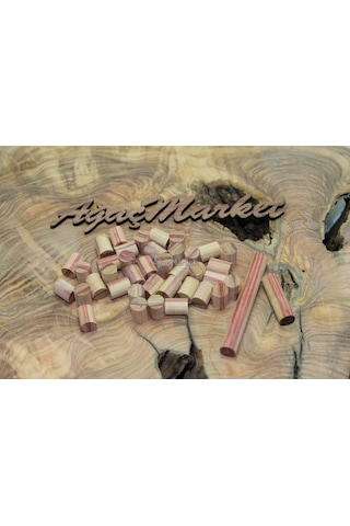 Tulip Wood - Lale Ağacı Tesbihlik Yuvarlanmış Hazır Paket