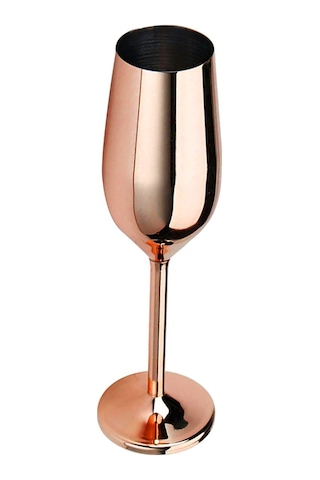 Rose 304 L Çelik 210 ML Şampanya Şarap Bardağı Kadeh Cin330Rs