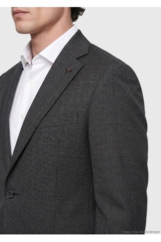 Ramsey Antrasit Modern Fit Yün Karışımlı Takım Elbise