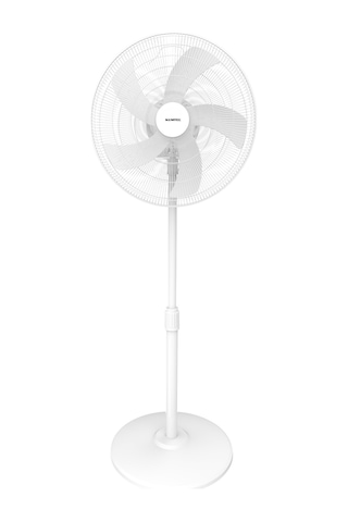 Kumtel KTF-350 Beyaz 16 İnç Ayaklı Vantilatör 50 W 5 Pervaneli 3 Kademeli 121 CM Ayarlanabilir Yükseklik