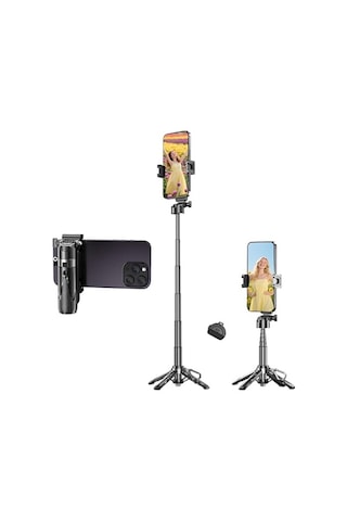 Katlanabilir Çok Fonksiyonlu Selfie Vlog Uzaktan Kumandalı 4 In 1 Ios Diğer