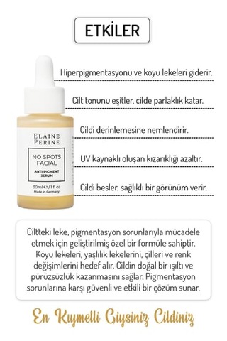 Elaine Perine Koyu Leke Karşıtı Aydınlatıcı Serum Cilt Tonu Eşitl
