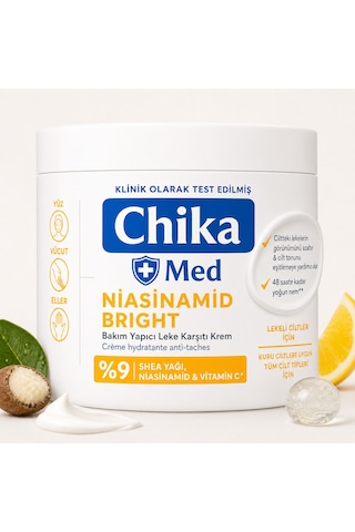 Chika Med + Niasinamid Leke Karşıtı Nemlendirici Bakım Kremi 400 Ml