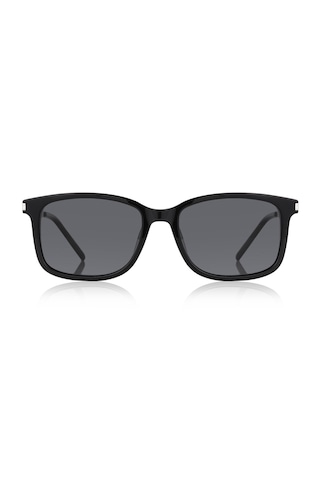 Daniel Klein Dk3285-1 Asetat Dikdörtgen Slim Metal Saplı Refined Polarize Erkek Güneş Gözlüğü 54-17-148 Siyah