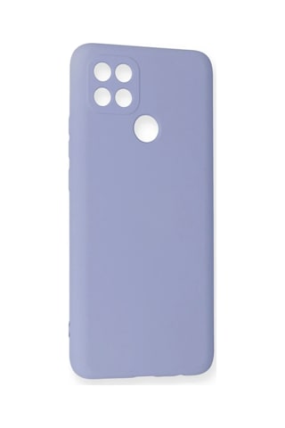 Oppo A15 Kılıf Nano İçi Kadife Silikon - Lila Belirtilmemiş