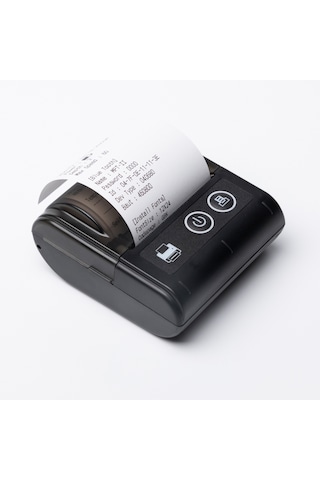 Jk-5803p 2" 57 Mm Makbuz Yazıcısı + 1 Rulo Sarf Malzemesi Siyah