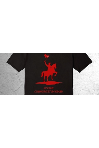 Bumeta 29 Ekim Cumhuriyet Bayramı Çocuk T-shirt Siyah
