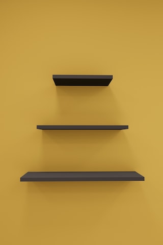 Asra Trend Modern 3'lü Uçan Raf Çok Amaçlı Duvar Rafı Organizer %100 Mdf Kitaplık Mutfak Banyo Rafı Drf05 Koyu Gri