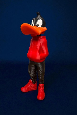 26 Cm 3d Baskı Daffy Duck Figürü, Looney Tunes Figür, Çizgi Film Figürü
