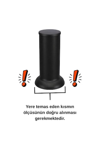 Robot Süpürge İçin Ahşap Koltuk Baza Yükseltici 4cm Yükseltir, Çap.7 Oyuklu Takoz 1 Adet