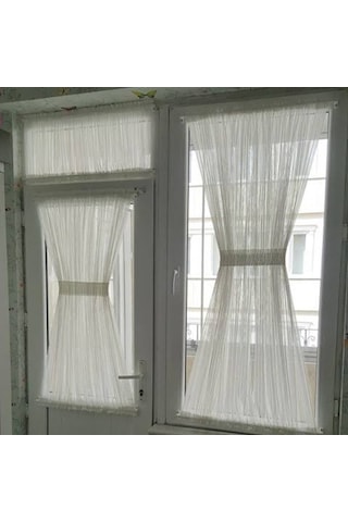 Ip Çizgili Mutfak Perdesi Çubuklu Briz Perde Uygun Fiyatlarla (390253821)