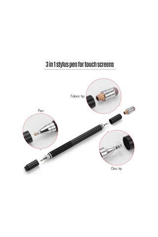 Aubyhe Wk-125a Çok Fonksiyonlu Dokunmatik Kalem Seti - Yazma, Çizim Ve Temizleme İçin İdeal Siyah