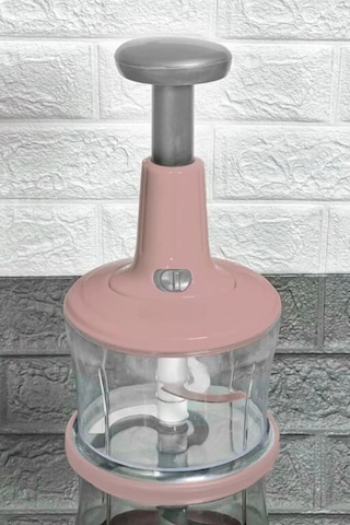Büyük Paslanmaz Çelik Bıçaklı Üstten Basmalı El Rondosu Blender Soğan Sebze Doğrayıcı Çok Renkli Büyük Paslanmaz Çelik Bıçaklı Üstten Basmalı El Rondosu Blender Soğan Sebze Doğrayıcı Çok Renkli