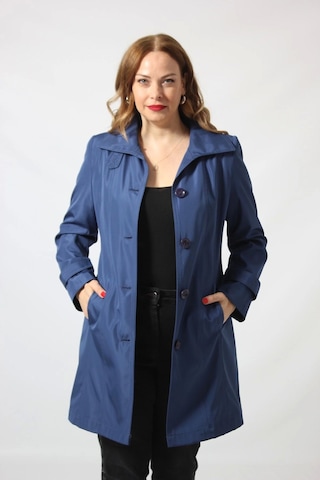 1670 Düğmeli Cep Detaylı Bondit Ceket Lacivert