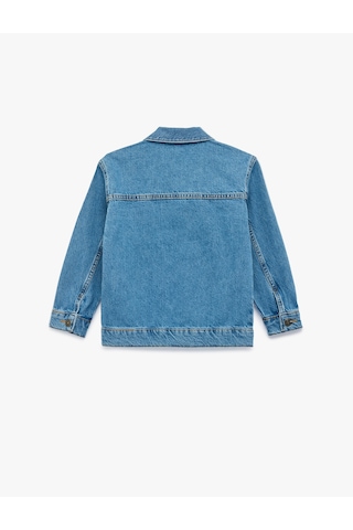 Koton Düğmeli Uzun Kollu Pamuklu Denim Ceket Orta İndigo 6skb20004td İndigo