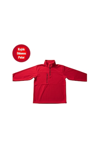 Eren Style %100 Cotton Pamuklu Kışlık Oduncu Polar Kadın- Erkek Kırmızı