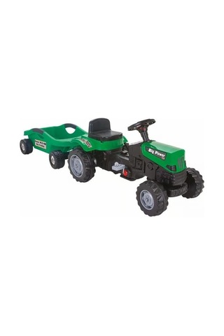Mey İthalat Power Pedallı Big Trolley Traktör Yeşil-pls