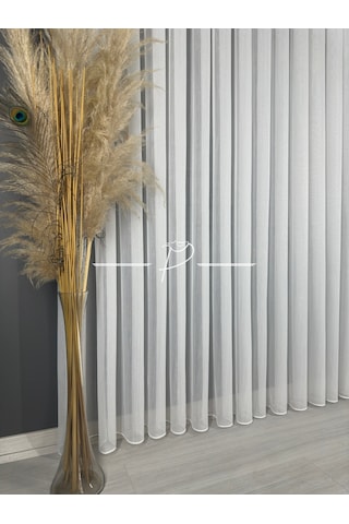 Tül Perde Vakko Bambu Ultra Gramajlı Lüx Armür Çok Renkli