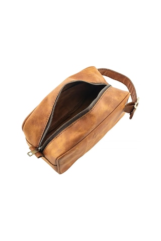 Twingold İsme Özel Dopp Kit Kişisel Bakım Ve Seyahat Çantası - %100 Rainbow Deri - Ac14004 - Camel Camel