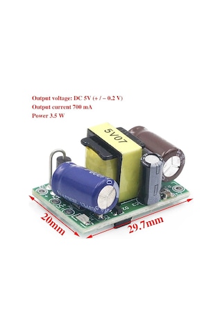 5V 700Ma Dc - 220V Ac Adaptör - Güç Kaynağı - Stepdown Smps