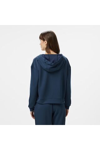 Nautica Kadın Lacivert Regular Fit Kapüşonlu Sweatshirt Düz 55k604t Lacivert