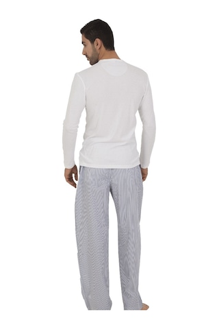 The Don Thedon Beyaz Renk Ribana Erkek Pijama Takımı (141299106)