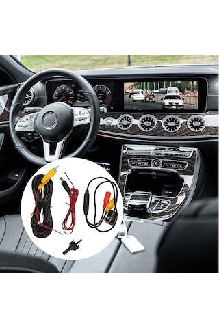 Kangfufeng 8-led Yuvarlak Geri Görüş Kamerası 170 Derece Hd Gece Görüşü Evrensel