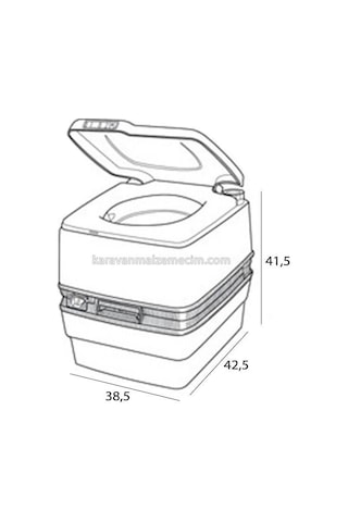Thetford Porta Potti 165 Portatif Tuvalet 21 Litre-295